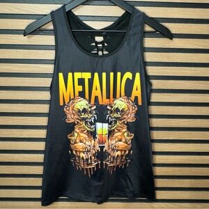 Metallica Black Graphic Tank Top